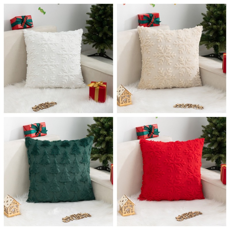 Pillow Insert 18X18 - Christmas Snowflake Tree Pillow Cover Festive