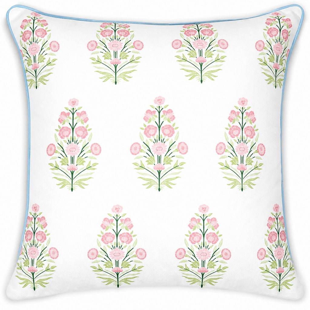 Pillow Insert 18X18 - Pink Floral Pillow Cover, Romantic Cottagecore