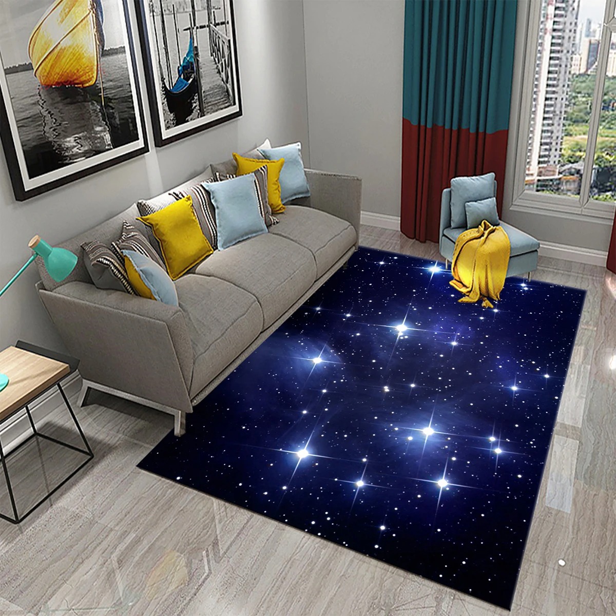 Star Carpet Space Galaxy Area  - đánh giá và giá Galaxy Home Textiles