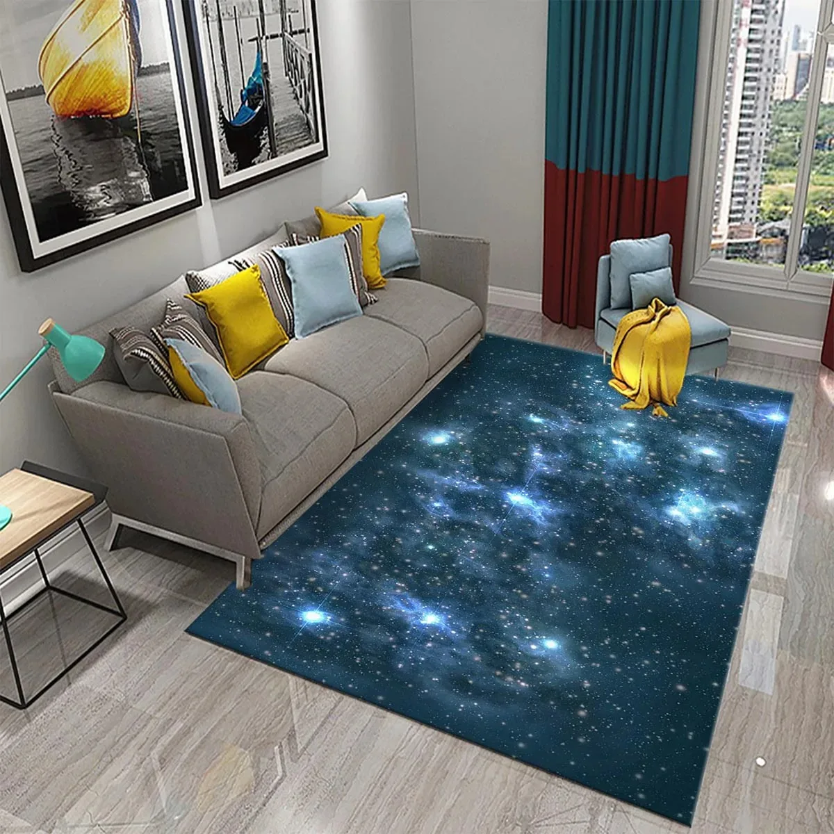 Star Carpet Space Galaxy Area  - đánh giá và giá Galaxy Home Textiles