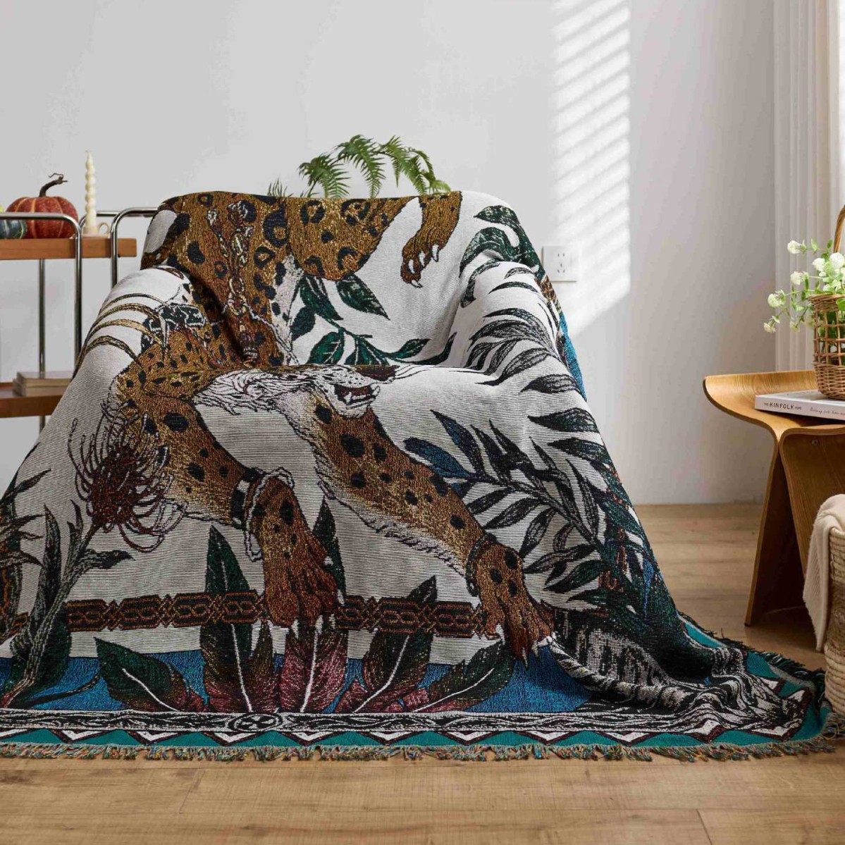 Textile City Leopard Tapestry  - đánh giá và giá Home Textiles City