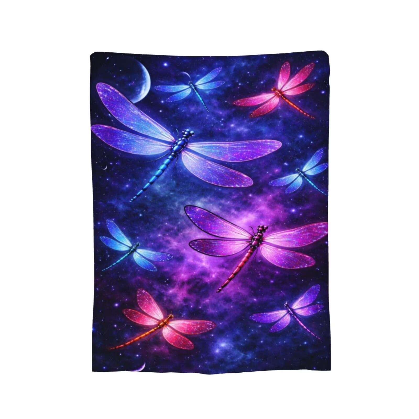 Cosmic Dragonfly Flannel Blank - đánh giá và giá Galaxy Home Textiles