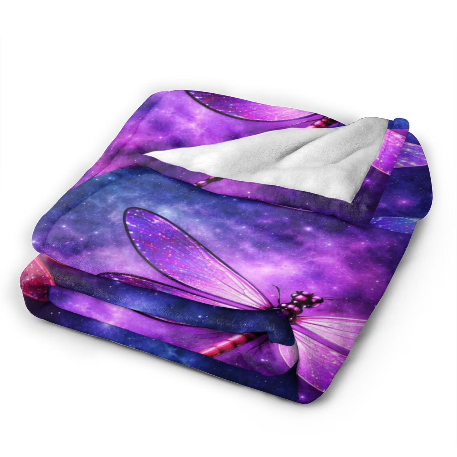 Cosmic Dragonfly Flannel Blank - đánh giá và giá Galaxy Home Textiles