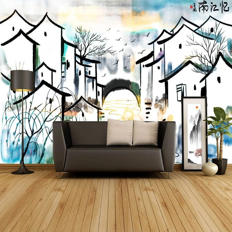 Custom Mural Wallpaper Chinese - đánh giá và giá Home Textiles City