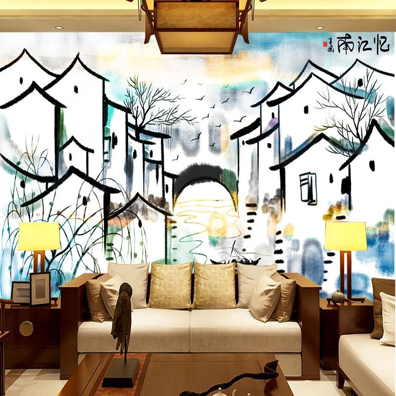 Custom Mural Wallpaper Chinese - đánh giá và giá Home Textiles City