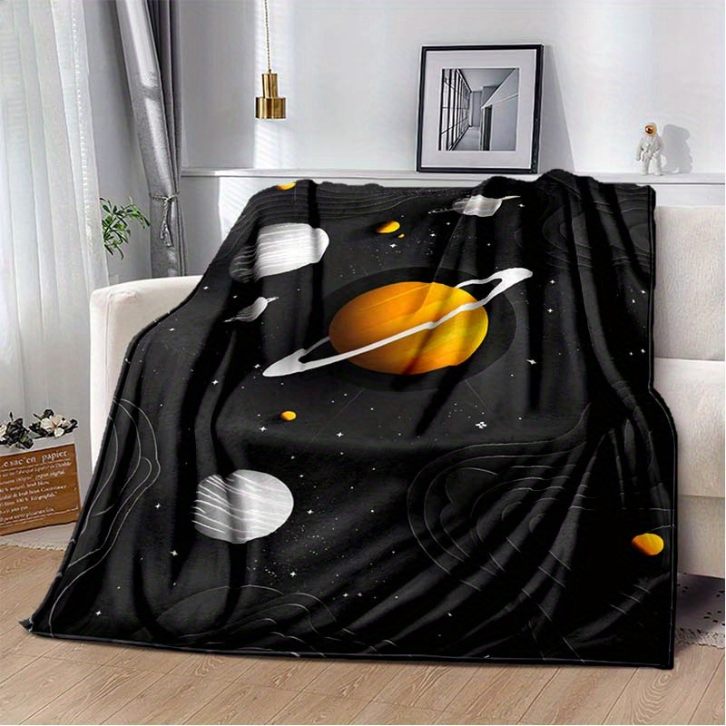 Space Planet Flannel Throw Bla - đánh giá và giá Galaxy Home Textiles