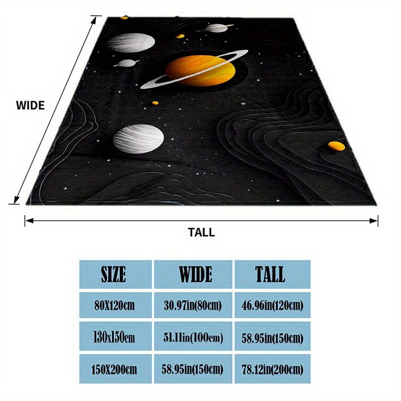 Space Planet Flannel Throw Bla - đánh giá và giá Galaxy Home Textiles