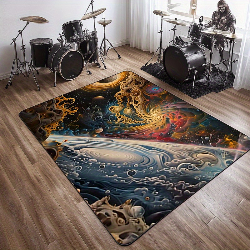 Cosmic Space Pattern Non-Slip  - đánh giá và giá Galaxy Home Textiles