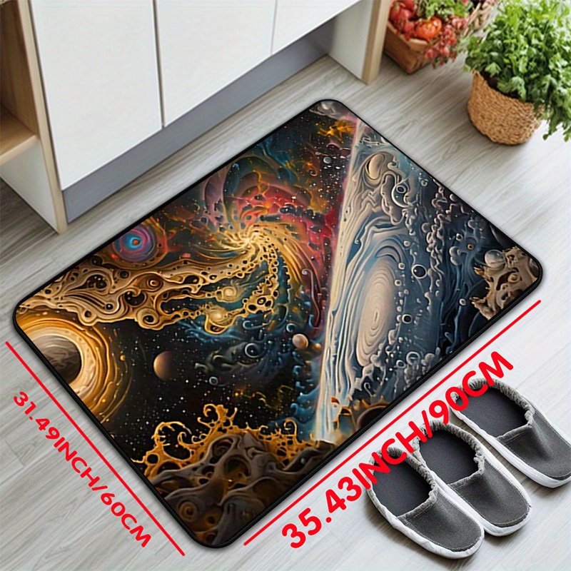 Cosmic Space Pattern Non-Slip  - đánh giá và giá Galaxy Home Textiles