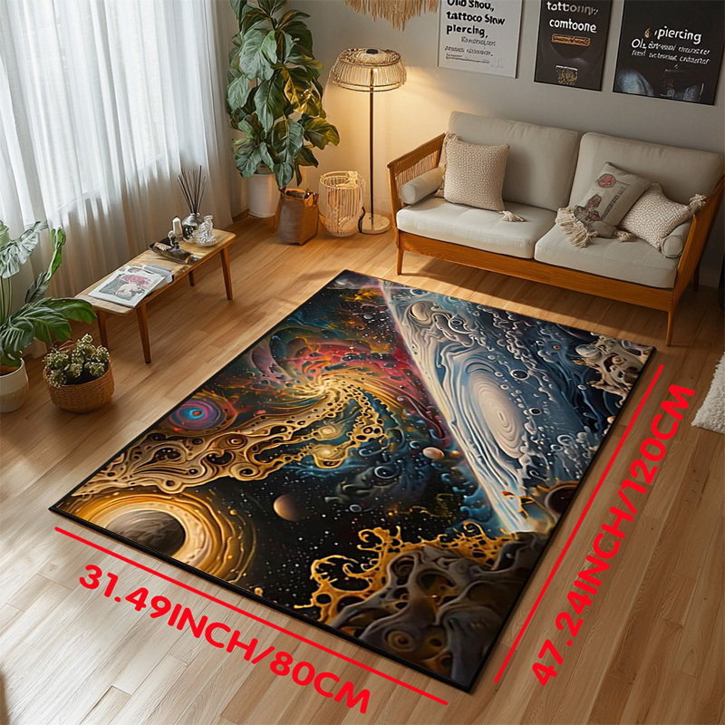 Cosmic Space Pattern Non-Slip  - đánh giá và giá Galaxy Home Textiles