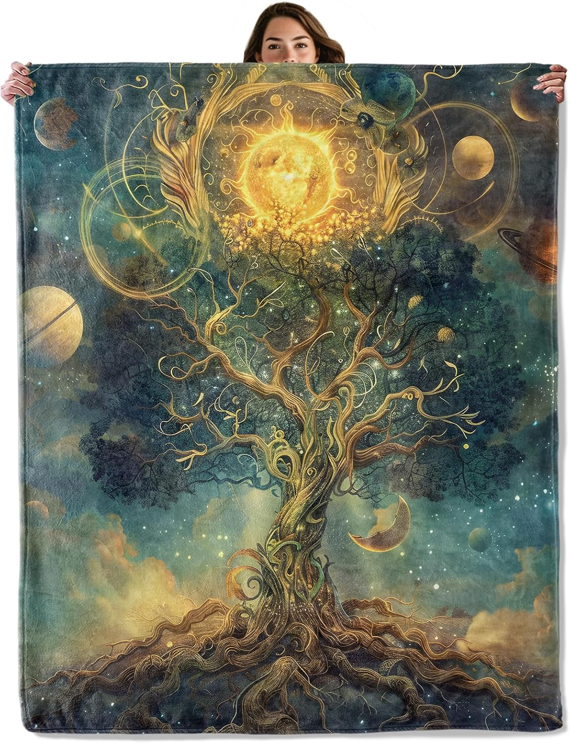 Cosmic tree blanket galaxy cel - đánh giá và giá Galaxy Home Textiles