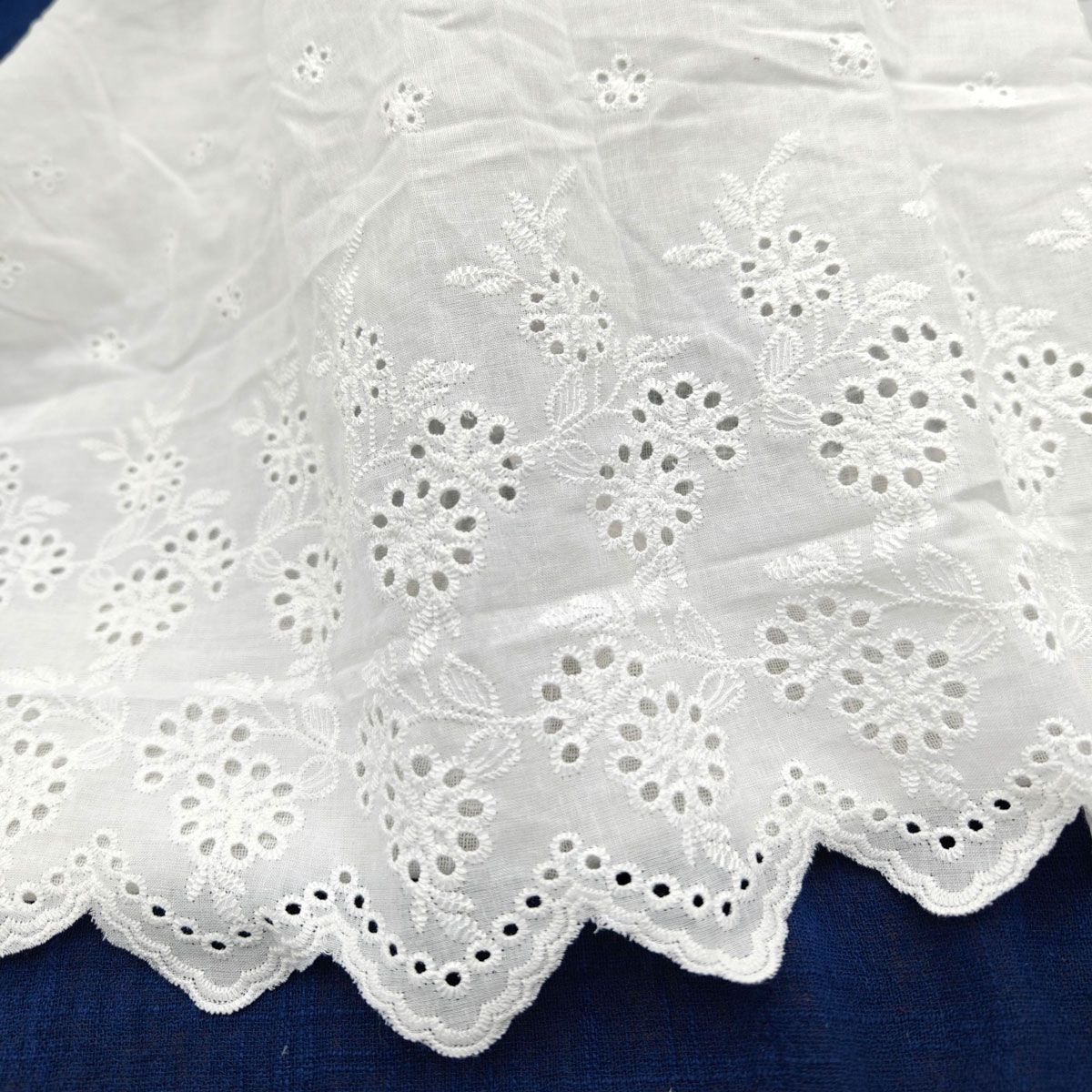 1yard white/apricot wide embro - đánh giá và giá Home Textiles Discount