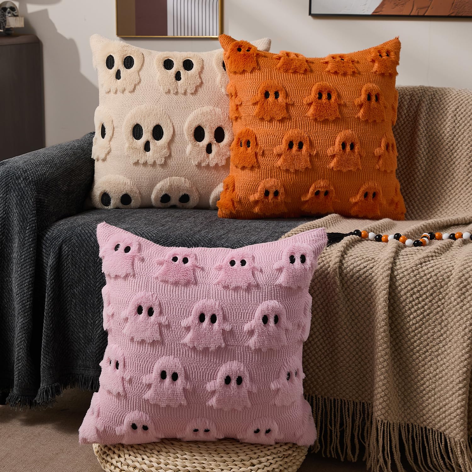 Halloween Pillow Covers 18x18  - đánh giá và giá Pillow Insert 18X18