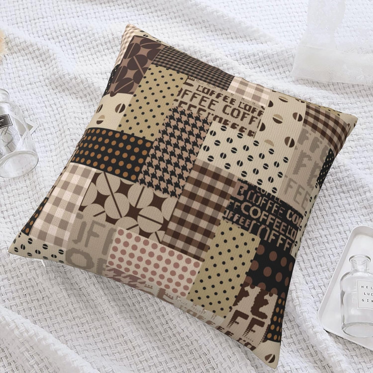 Coffee Time Throw Pillow Cover - đánh giá và giá Pillow Insert 18X18