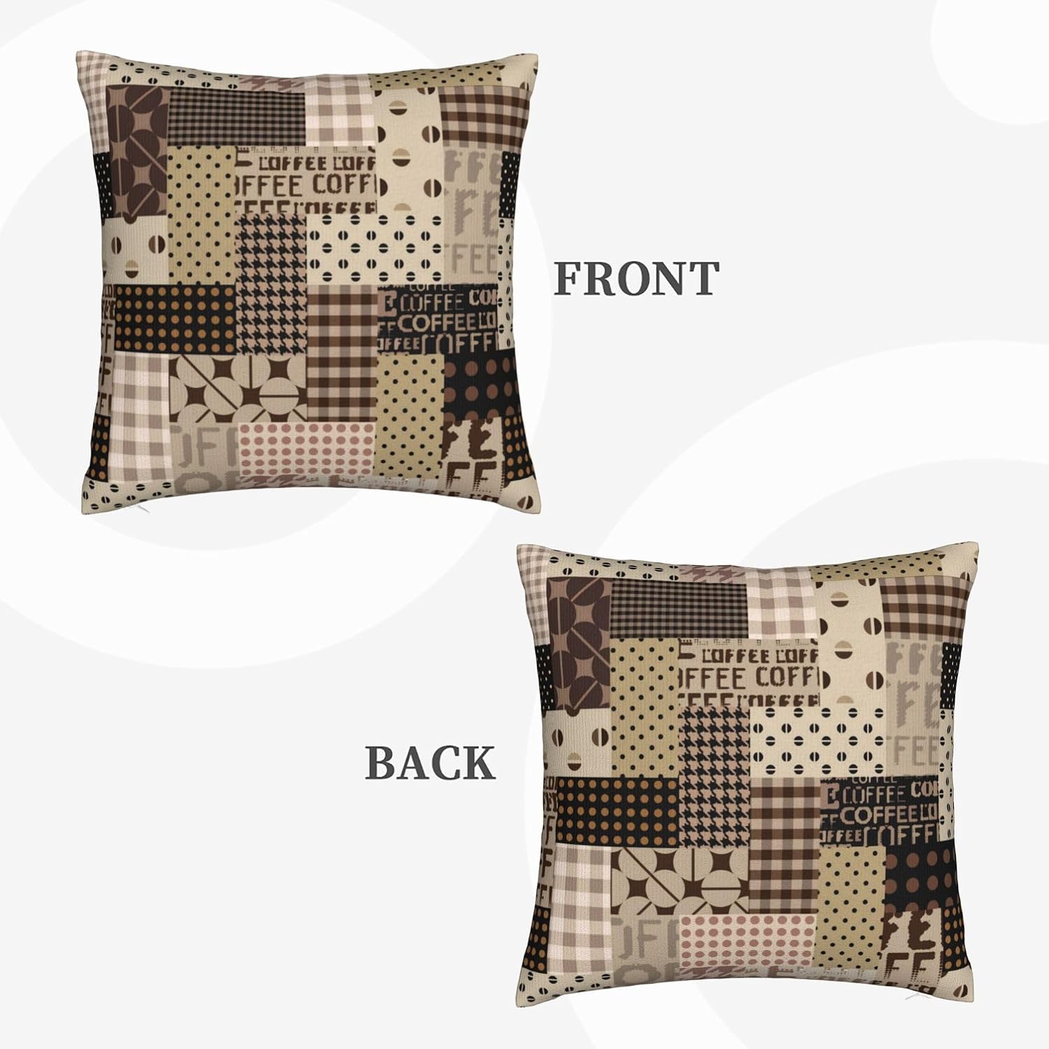 Coffee Time Throw Pillow Cover - đánh giá và giá Pillow Insert 18X18