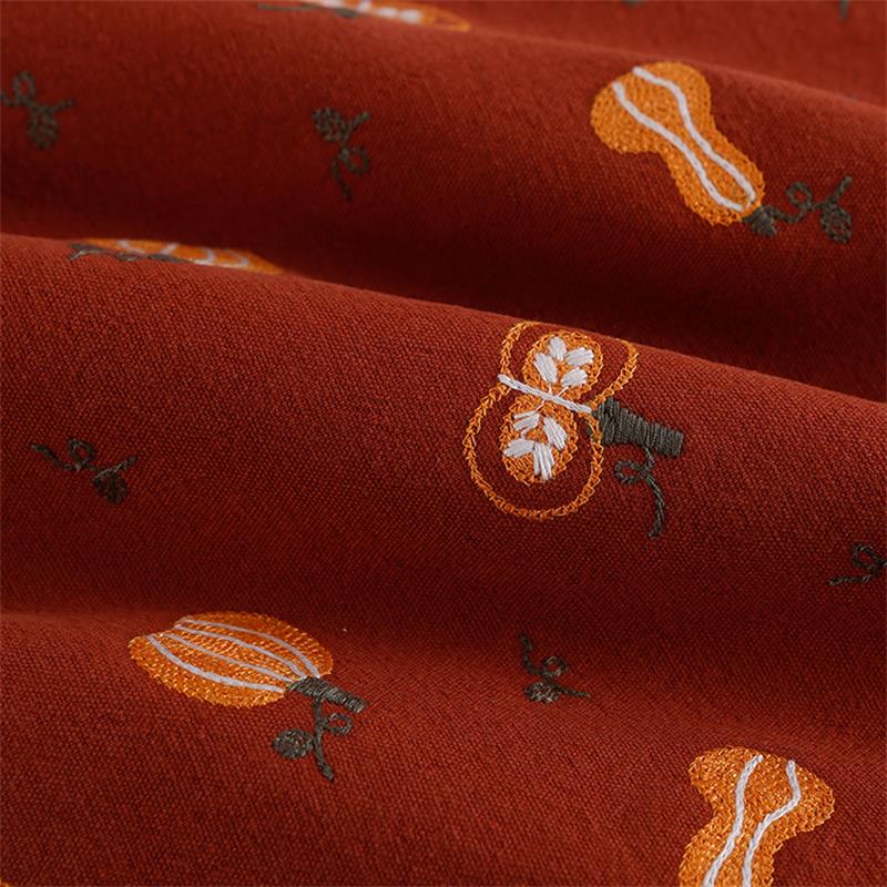 Cotton Linen Pumpkin Embroider - đánh giá và giá Home Textiles Discount