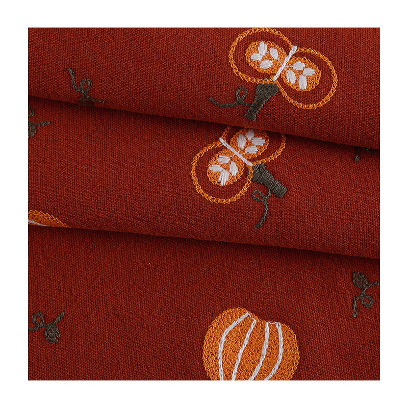 Cotton Linen Pumpkin Embroider - đánh giá và giá Home Textiles Discount
