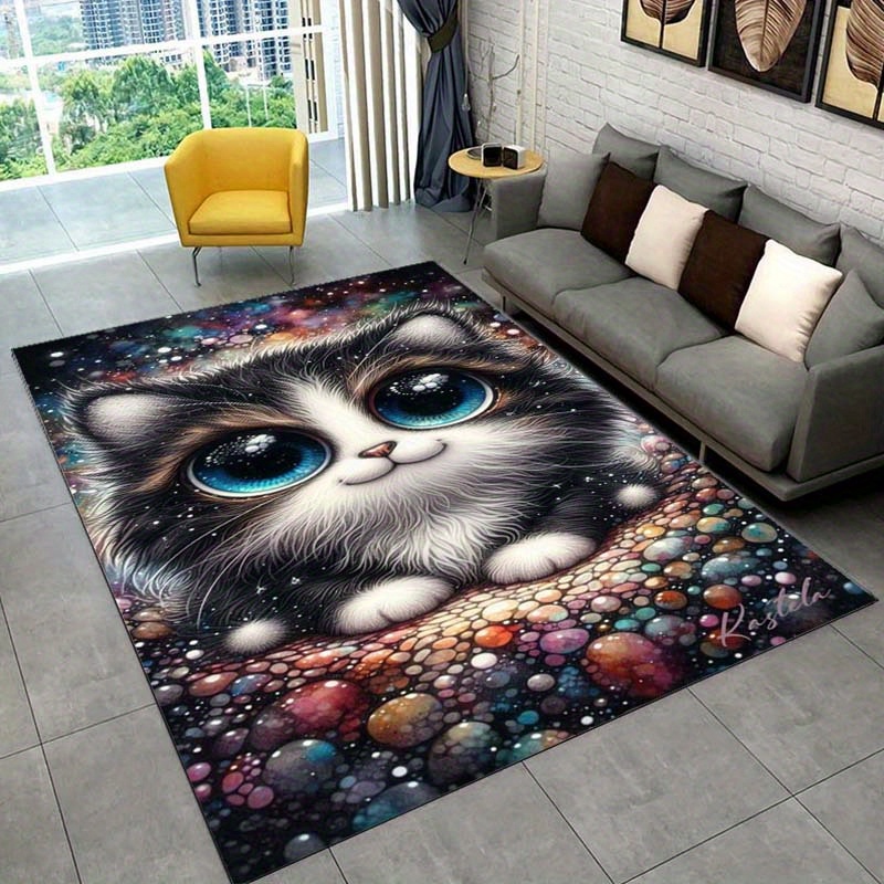 Galaxy Cat Rug for Cozy Bedroo - đánh giá và giá Galaxy Home Textiles