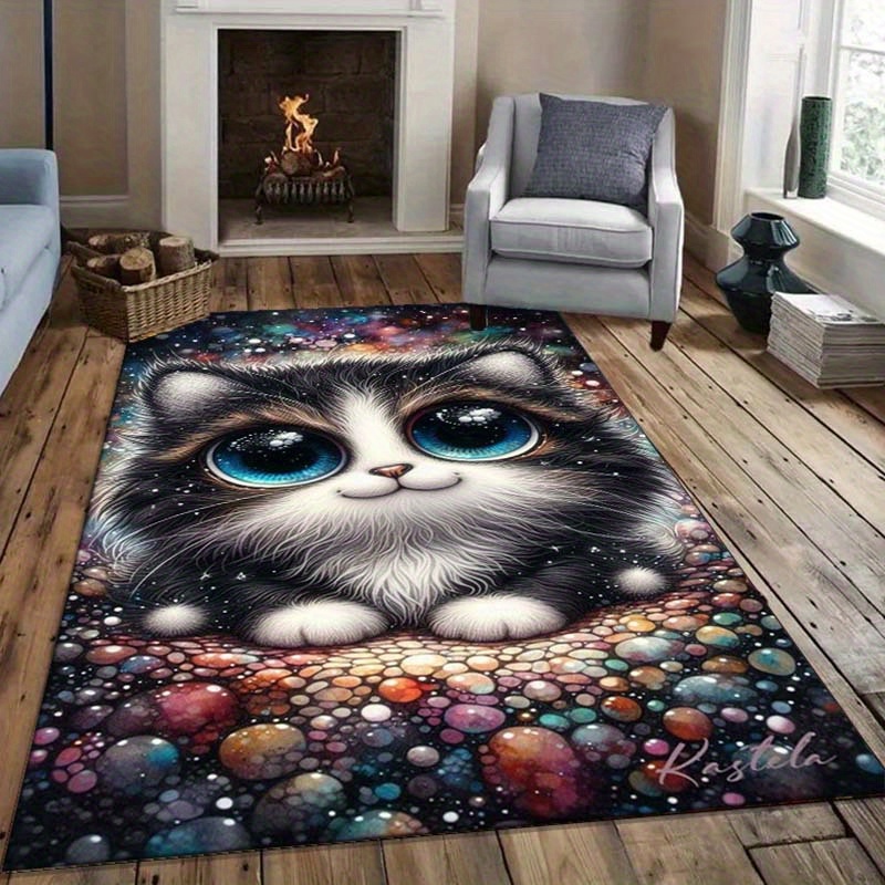 Galaxy Cat Rug for Cozy Bedroo - đánh giá và giá Galaxy Home Textiles