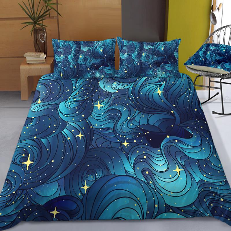 Stars Bedding Set Night Sky Ki - đánh giá và giá Galaxy Home Textiles