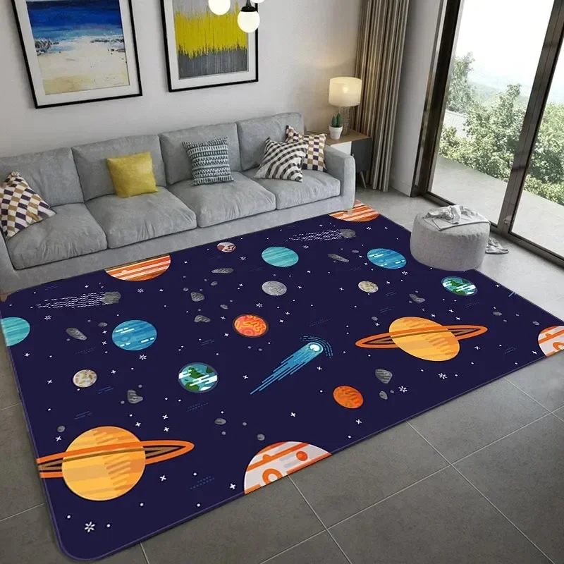 Cartoon Space Astronaut Carpet - đánh giá và giá Galaxy Home Textiles