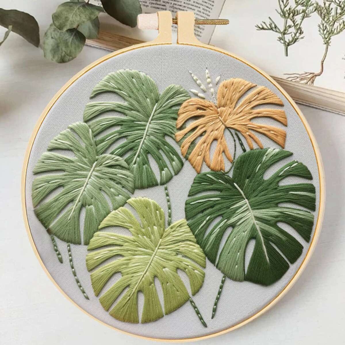 4PCS Plant Embroidery Kit For  - đánh giá và giá Home Textiles Discount