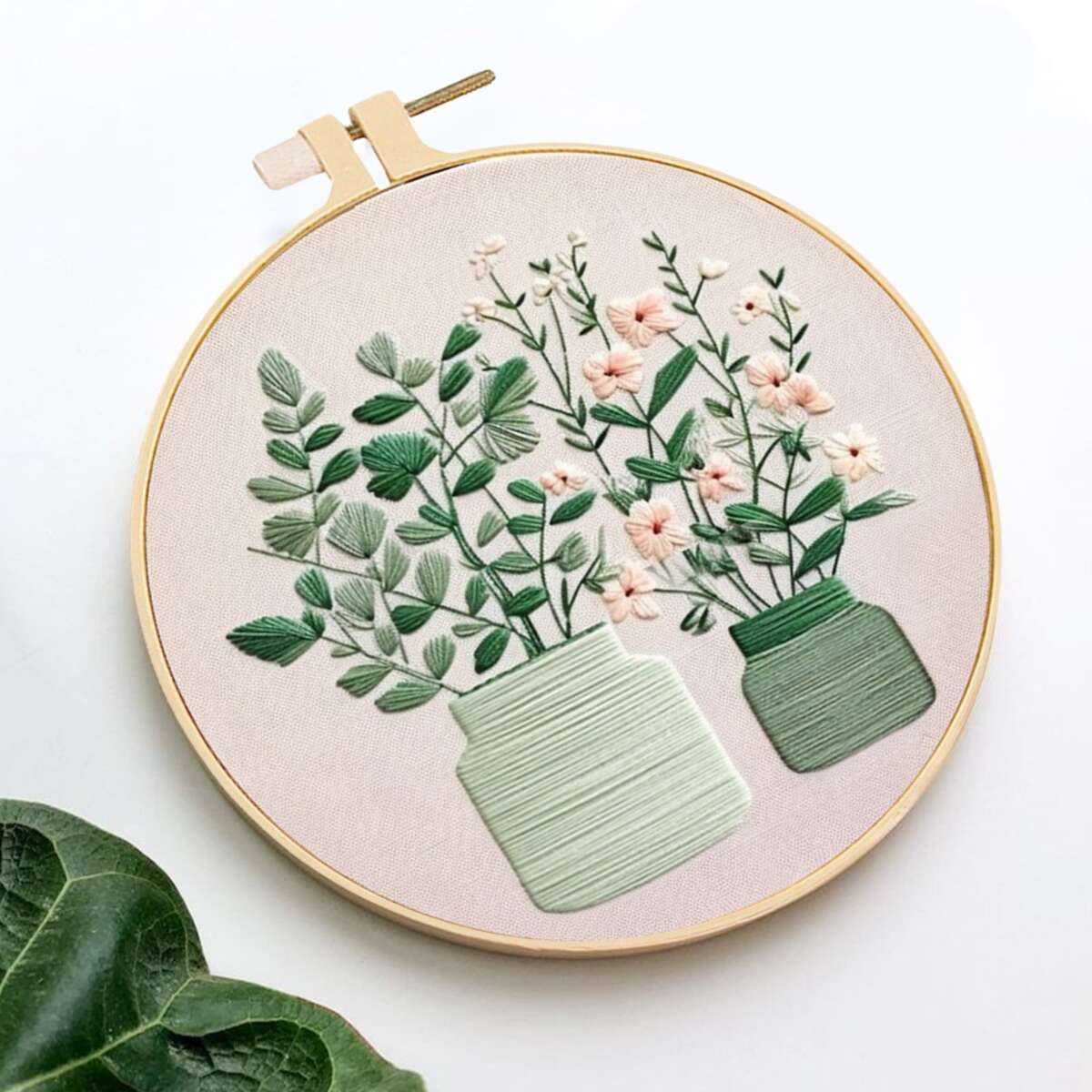 4PCS Plant Embroidery Kit For  - đánh giá và giá Home Textiles Discount