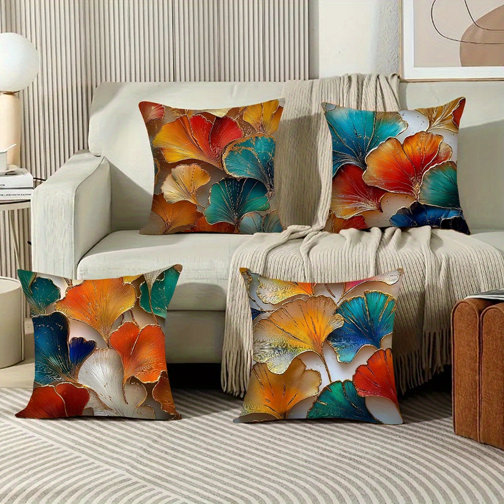 4pcs Pillowcase Set, Ginkgo Le - đánh giá và giá Pillow Insert 18X18