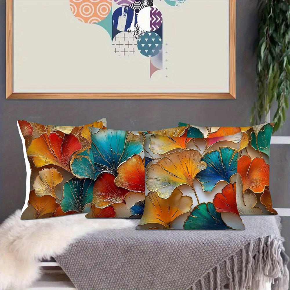 4pcs Pillowcase Set, Ginkgo Le - đánh giá và giá Pillow Insert 18X18