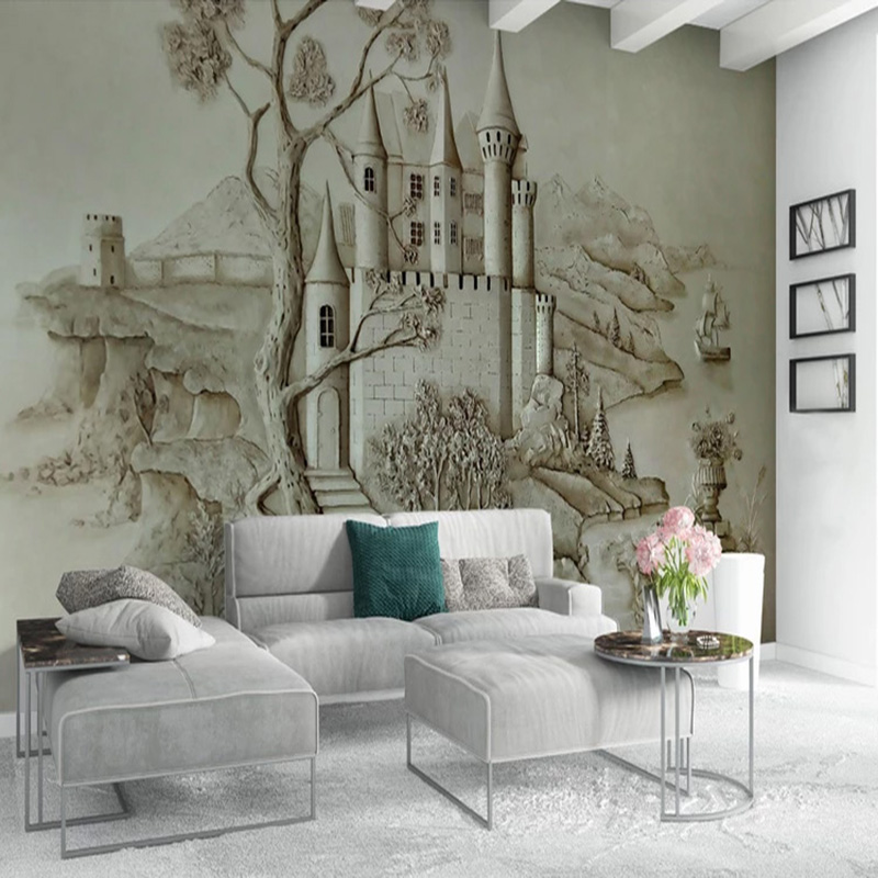 3D Architectural Wall Mural Mo - đánh giá và giá Home Textiles City