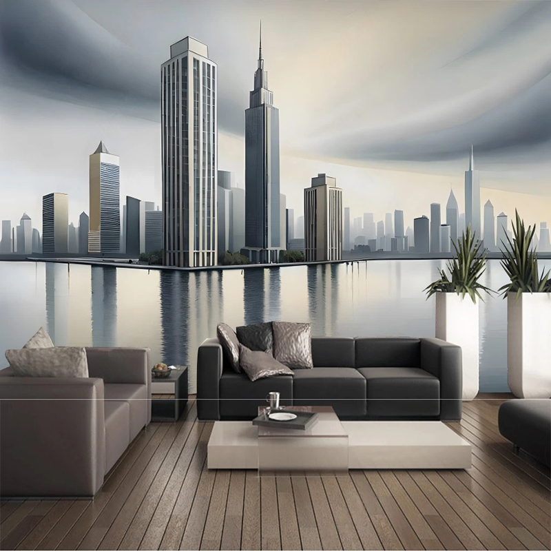 Custom 3D Wall Mural Geometric - đánh giá và giá Home Textiles City