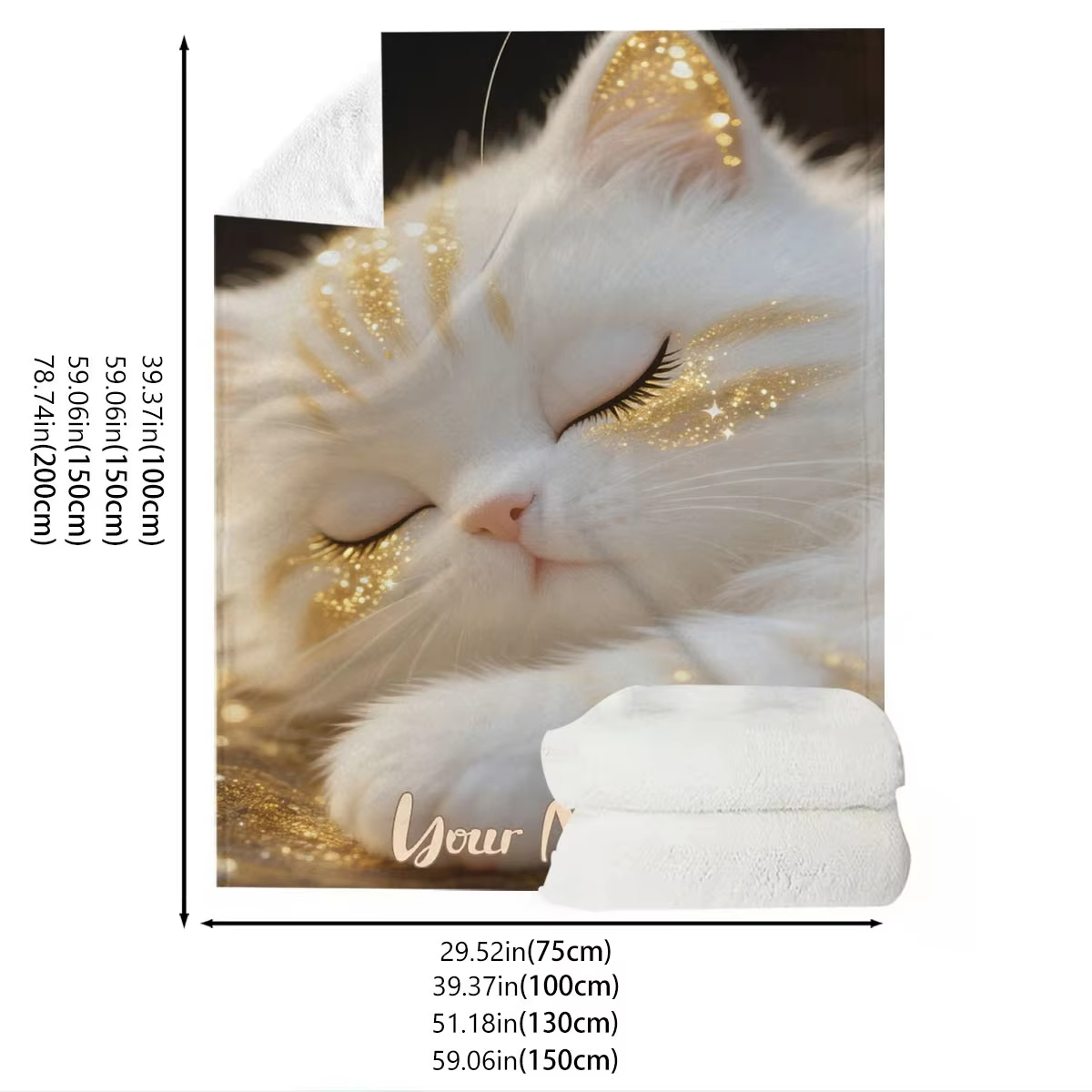Custom Name Dreamy Cat Pattern - đánh giá và giá Home Textiles Images