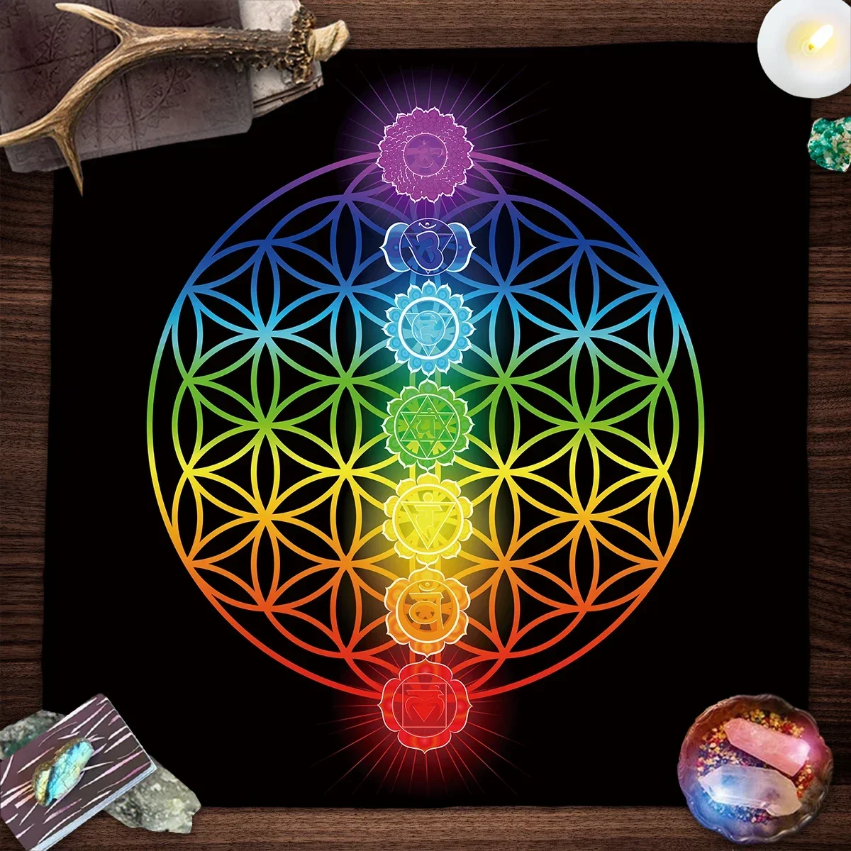 Mandala Flower Of Life Tarot T - đánh giá và giá Galaxy Home Textiles