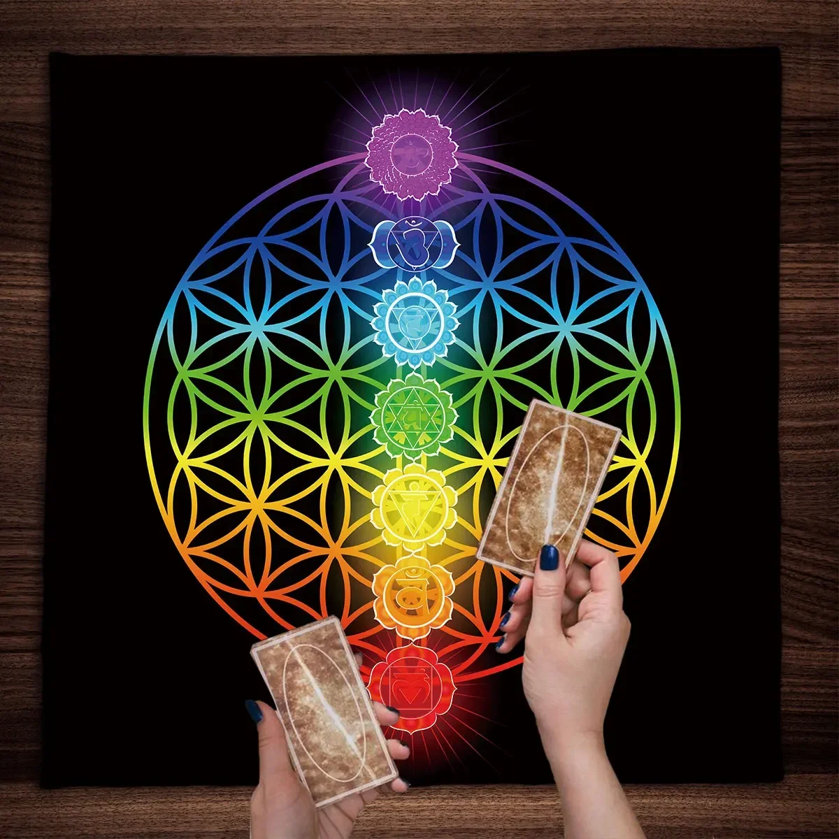 Mandala Flower Of Life Tarot T - đánh giá và giá Galaxy Home Textiles