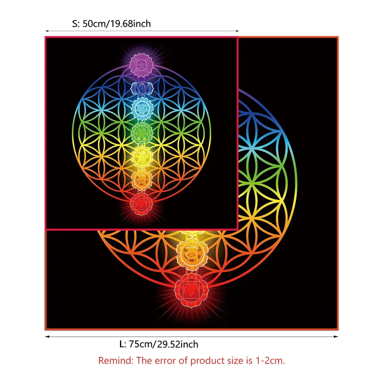 Mandala Flower Of Life Tarot T - đánh giá và giá Galaxy Home Textiles
