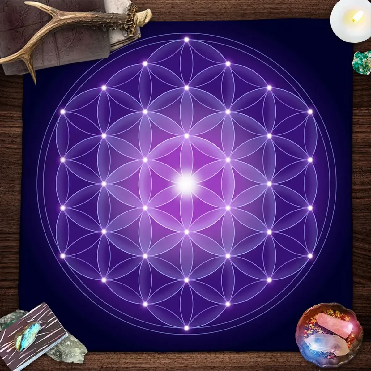 Mandala Flower Of Life Tarot T - đánh giá và giá Galaxy Home Textiles