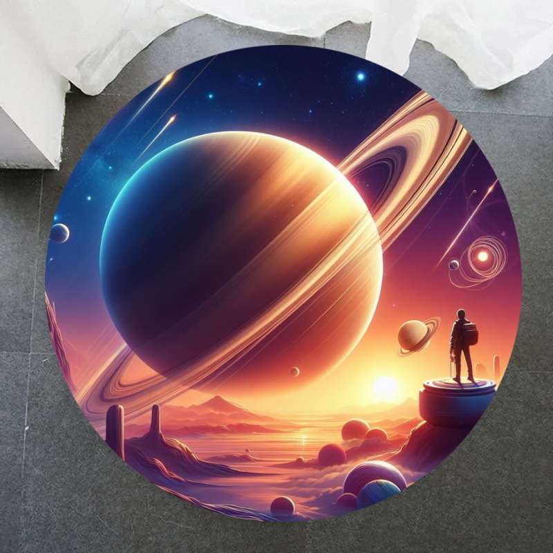 Galaxy Round Rug Universe Spac - đánh giá và giá Galaxy Home Textiles