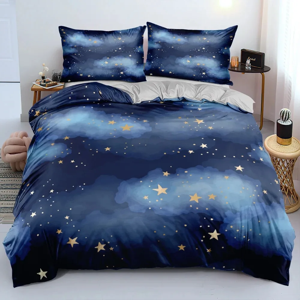 Luxury Galaxy Dark Blue Comfor - đánh giá và giá Galaxy Home Textiles